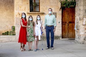 Première sortie officielle de Letizia, Felipe VI et leurs filles à Majorque