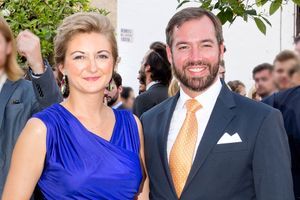 La princesse Stéphanie et le prince Guillaume de Luxembourg, le 2 septembre 2017