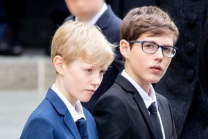 Les princes Gabriel et Louis de Luxembourg, le 4 mai 2019 