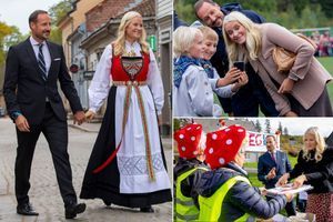 Mette-Marit et Haakon dans le comté de Viken, les plus belles photos