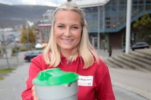 La princesse Mette-Marit à Tromso pour mobiliser les habitants à la collecte du Telethon, le 27 septembre 2016