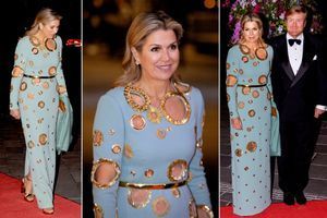 Maxima spectaculaire dans sa nouvelle robe Claes Iversen à Oslo