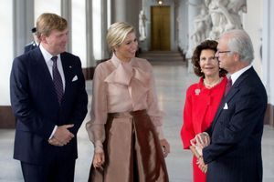 Maxima et Willem-Alexander reçus par la famille de Suède 