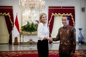 Maxima, très chic pour rencontrer le président de l’Indonésie