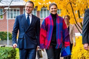 La princesse Victoria de Suède et le prince Daniel à Solna, le 28 octobre 2021 