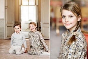 Les deux photos diffusées pour les 8 ans de la princesse Estelle de Suède, le 23 février 2020 