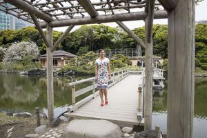 Victoria s’offre une pause au jardin Hama-Riky à Tokyo
