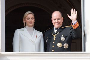 Charlène et Albert II de Monaco à Monaco en novembre 2019