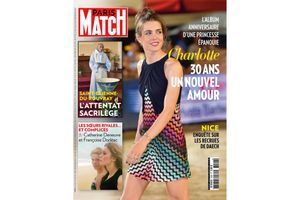 En couverture de Match, Charlotte Casiraghi lors de la soirée de cloture du 20ème Jumping International de Monte-Carlo.