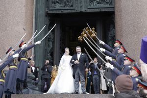 Georges Mikhaïlovitch et Rebecca Bettarini : Mariage impérial à Saint-Pétersbourg