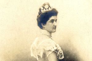 La reine Hélène d'Italie, épouse du roi Victor Emmanuel III