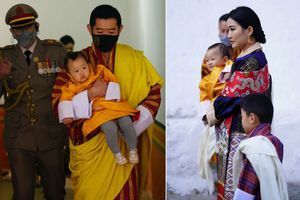 La famille royale du Bhoutan réunie, Royal Baby compris, pour la Fête nationale