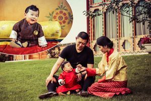 Photos du Royal Baby du Bhoutan, fils du roi Jigme Khesar Namgyel Wangchuck et de la reine Jestun Pema, diffusées en août et septembre 2016