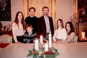 Le prince héritier Frederik de Danemark, la princesse Mary et leurs enfants. Photo diffusée le 20 décembre 2020