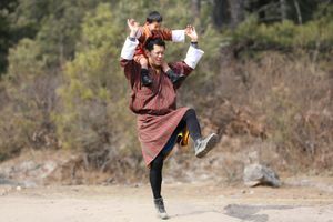 Moment de complicité pour le petit prince du Bhoutan et son royal papa