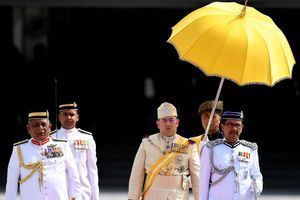 Le sultan Muhammad V, nouveau roi de Malaisie, le 13 décembre 2016