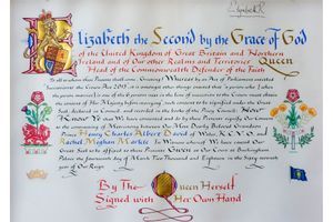 L'Acte de Consentement royal pour le mariage du prince Harry et de Meghan Markle. 