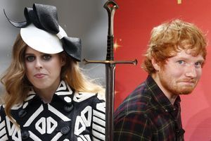 La princesse Beatrice en juin 2016 et le chanteur Ed Sheeran en mai 2015 