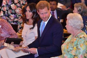 Meghan Markle, le prince Harry et la reine Elizabeth en juin 2018. 