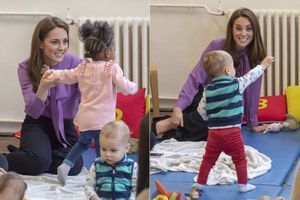 Kate Middleton, gaga face à de jeunes enfants pour une adorable visite