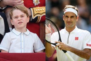 Le prince George de Cambridge et Roger Federer