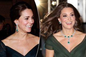 Kate peut porter ses boucles d’oreille en émeraudes et diamants de deux manières