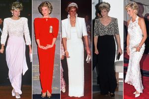 Lady Diana, en 28 robes du soir