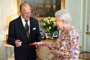 Le prince Philip cet après-midi à Buckingham