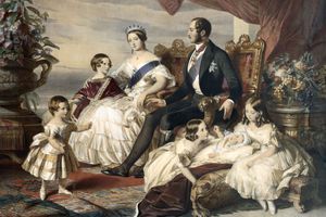 La reine Victoria, le prince Albert et cinq de leurs enfants par Frederick Winterhalter 