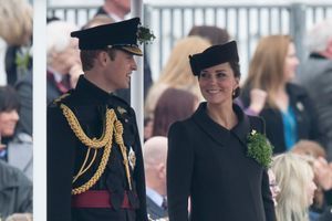 Le prince William et son épouse Kate née Middleton à Londres, le 17 mars 2015