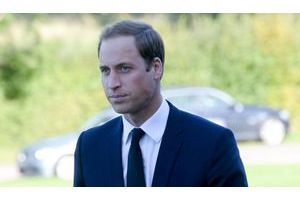  Le prince William mercredi, aux funérailles de sa nounou. 