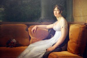Détail du portrait de Joséphine en 1801 par Gérard (Musée de l’Ermitage – Saint-Pétersbourg) 