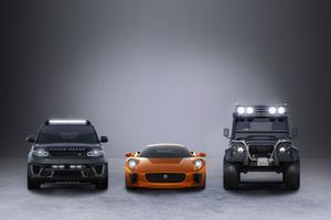Un Range Rover Sport SVR, une Jaguar C-X75 et un Defender Big Foot seront aux mains des "méchants" de "Spectre".
