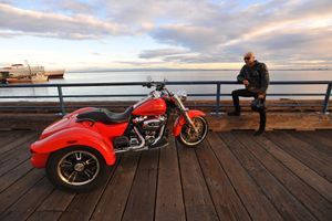 Le Trike Freewheeler, le trois roues de chez Harley. 500 kg de sensations fortes.