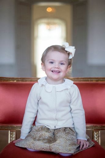 La princesse Estelle de Suède. Photo diffusée pour son 2e anniversaire, le 23 février 2014