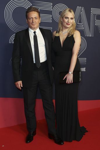 Benoît Magimel et Margot Pelletier aux César à Paris le 25 février 2022