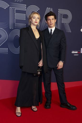 Chloé Jouannet et Sandor Funtek aux César à Paris le 25 février 2022