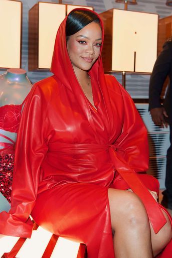 Rihanna lors d'un événement pour la boutique Savage X Fenty à Los Angeles le 12 février 2022