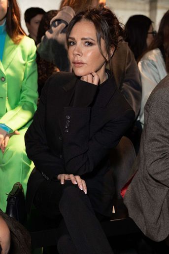 Victoria Beckham au défilé Supriya Lele lors de la Fashion Week de Londres le 21 février 2022