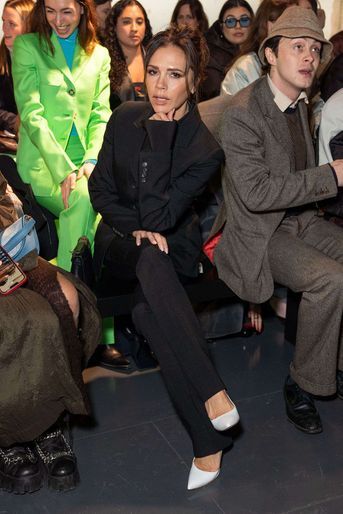 Victoria Beckham au défilé Supriya Lele lors de la Fashion Week de Londres le 21 février 2022