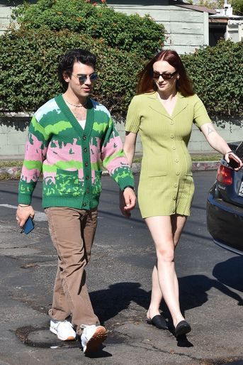 Joe Jonas et Sophie Turner à Los Angeles le 16 février 2022