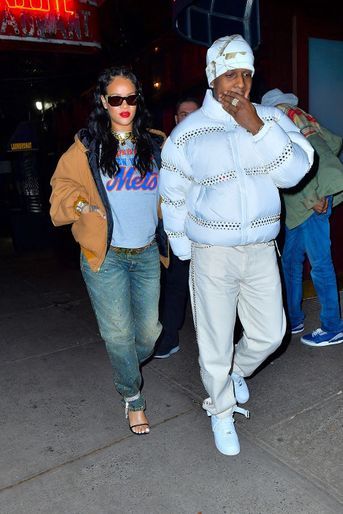 Rihanna et A$AP Rocky à New York le 18 février 2022