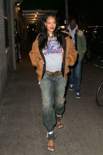 Rihanna à New York le 18 février 2022