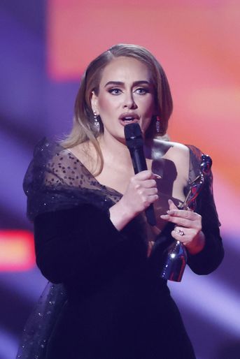 Adele à l&#039;O2 Arena de Londres le 8 février 2022. 