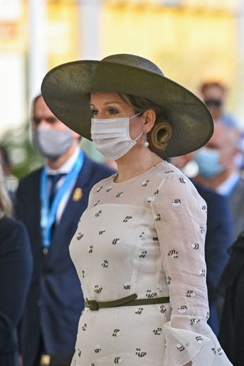 La reine des Belges Mathilde à l’Expo-2020 à Dubaï, le 5 février 2022