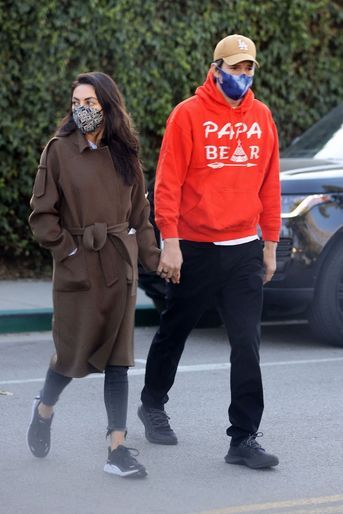 Mila Kunis et Ashton Kutcher le 7 févier 2022 à Los Angeles. 