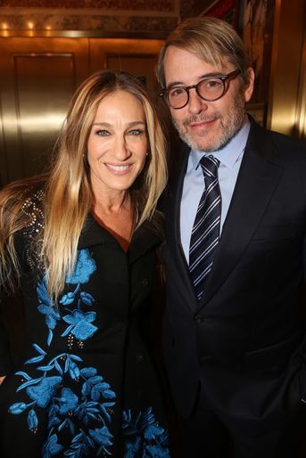 Matthew Broderick et sa femme Sarah Jessica Parker lors de la soirée d'ouverture de «The Inheritance» à New York en 2019.