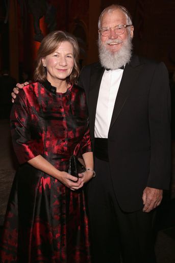 David Letterman et sa femme Regina Lasko au Museum Gala à New York en 2017.