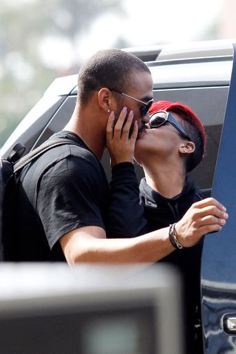 Rihanna et Matt Kemp à Los Angeles en 2010. 