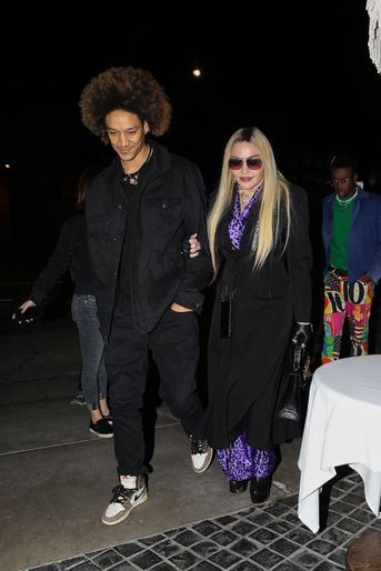 Ahlamalik Williams et Madonna à Los Angeles le 19 janvier 2022